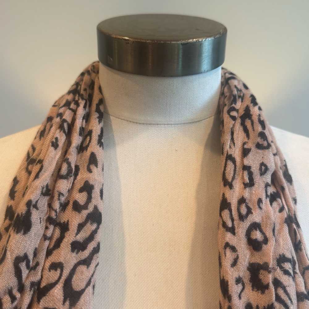 Leopard Print Scarf - Picture 3 of 3